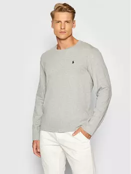 Классический крой с длинными рукавами Polo Ralph Lauren, серый