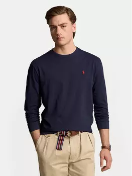 Классический крой с длинными рукавами Polo Ralph Lauren, синий