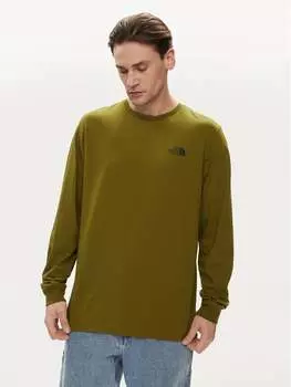 Классический крой с длинными рукавами The North Face, зеленый