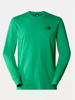 Классический крой с длинными рукавами The North Face, зеленый