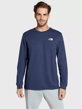 Классический крой с длинными рукавами The North Face, синий