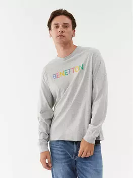 Классический крой с длинными рукавами United Colors Of Benetton, серый