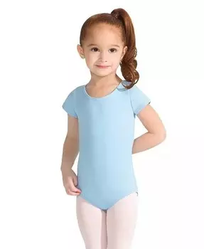 Классический купальник для девочек с короткими рукавами Capezio, синий