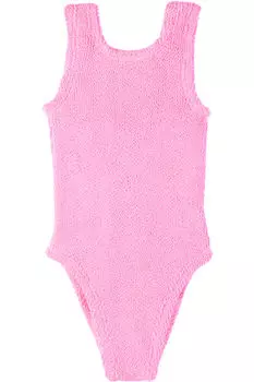 Классический купальник нежно-розового цвета Hunza G
