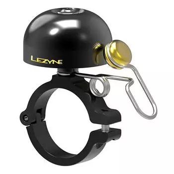 Классический латунный велосипедный звонок - черный LEZYNE, черный