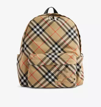 Классический маленький плетеный рюкзак Burberry, желтый
