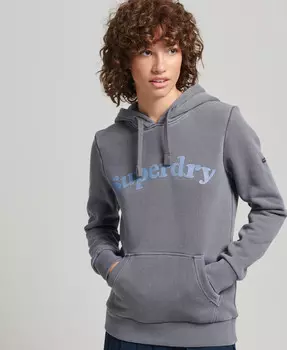 Классический медный свитшот с капюшоном Superdry, синий