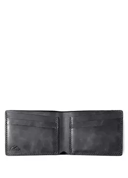 Классический мужской кожаный кошелек pergamon с логотипом антрацитового цвета Roarcraft