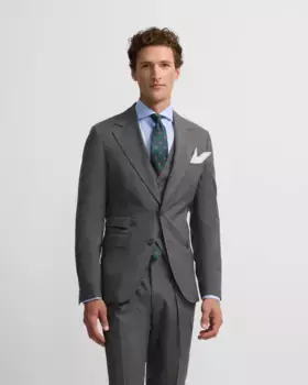 Классический мужской серый пиджак в стиле «Принц Уэльский» Silbon