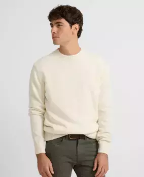 Классический мужской шерстяной свитер Silbon, бежевый