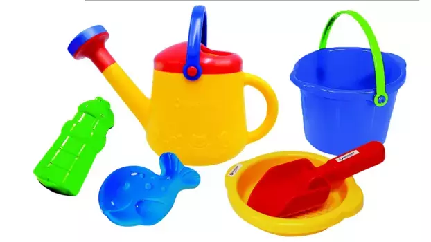 Классический набор игрового песка из 6 предметов в спортивной сумке Spielstabil