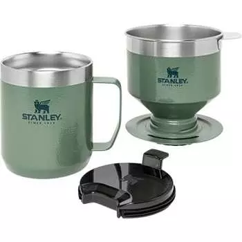 Классический набор Perfect-Brew Pour Over Set Stanley, цвет Hammertone Green