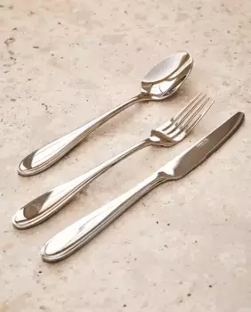 Классический набор столовых приборов из трех предметов. Zara Home, цвет Steel Grey