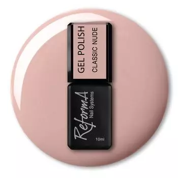Классический нюдовый гель для ногтей, 10 мл Reforma, цвет classic nude