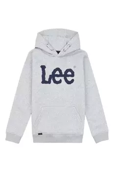 Классический пуловер с капюшоном для мальчиков Lee, серый