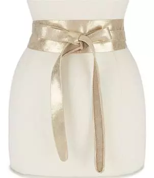 Классический ремень ADA с металлизированной запахом, золотой