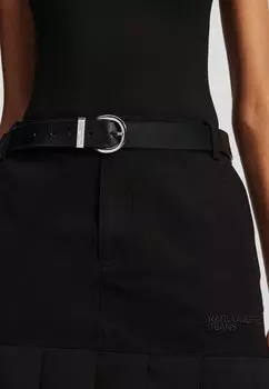 Классический ремень ROUND BUCKLE BELT UNISEX Karl Lagerfeld Jeans, черный
