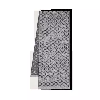 Классический шарф с монограммой Louis Vuitton, серый
