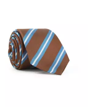 Классический шелковый галстук для мужчин. Kiton, коричневый