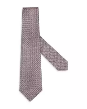 Классический шелковый галстук ZEGNA, розовый