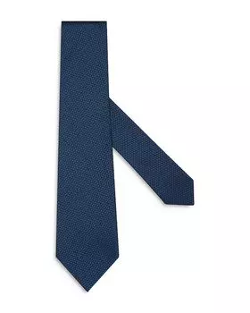 Классический шелковый галстук ZEGNA, синий