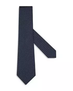 Классический шелковый галстук ZEGNA, синий