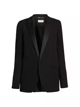 Классический шерстяной блейзер Saint Laurent