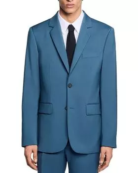 Классический шерстяной пиджак Sandro, синий