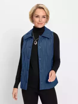 Классический стеганый жилет Classic, джинсовый