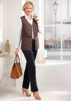 Классический стеганый жилет Classic, шоколадный