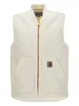 Классический стеганый жилет с карманами CARHARTT WIP, белый