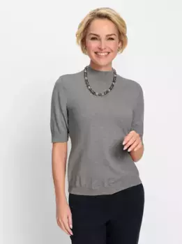 Классический свитер с короткими рукавами "Пуловер" Classic, цвет Grau-Meliert