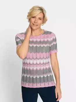 Классический свитер с короткими рукавами "Пуловер" Classic, серый