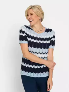 Классический свитер с короткими рукавами "Пуловер" Classic, синий