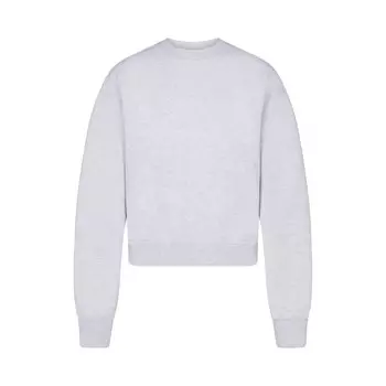 Классический свитер с круглым вырезом SKIMS, цвет light heather grey