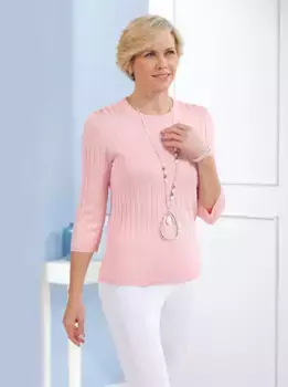 Классический свитер с рукавами 3/4 "Пуловер" Classic, цвет Rose