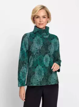 Классический свитер-водолазка "Пуловер" Classic, цвет Salbei-Grau-Gemustert