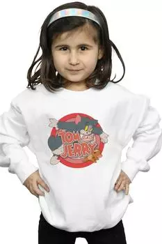 Классический свитшот Catch Tom & Jerry, белый