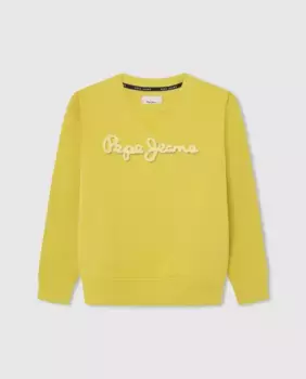 Классический свитшот Pepe Jeans для мальчиков, желтый
