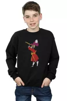 Классический свитшот «Питер Пэн Капитан Крюк» Disney, черный