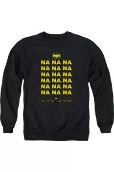 Классический свитшот с круглым вырезом для взрослых с изображением Бэтмена TV Na Na Na Gildan, черный