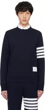 Классический свитшот с петлями на спине и 4 полосками Thom Browne