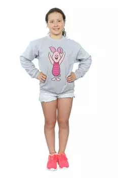 Классический свитшот с поросенком Winnie The Pooh, серый