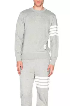 Классический свитшот Thom Browne, цвет Light Heather Grey