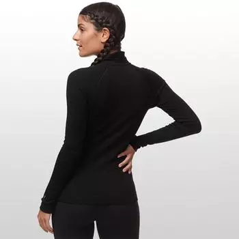 Классический термобелье из мериносовой ткани с молнией 1/4 — женский Smartwool, черный