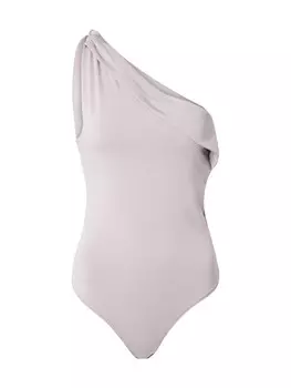 Классический топ Abercrombie & Fitch Shirt Bodysuit, сиреневый