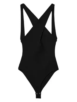 Классический топ MANGO Shirt Bodysuit Penelope, черный
