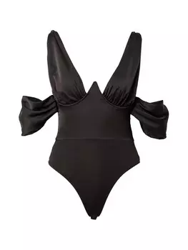 Классический топ Misspap Shirt Bodysuit, черный