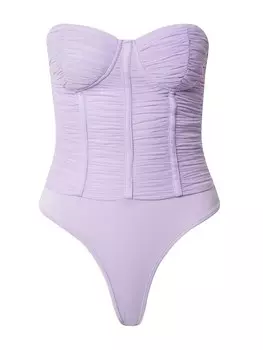 Классический топ Misspap Shirt Bodysuit, цвет pastel purple
