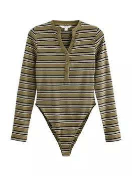 Классический топ Next Shirt Bodysuit, оливковый